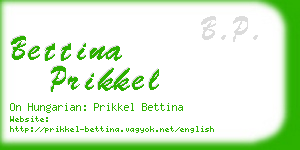 bettina prikkel business card